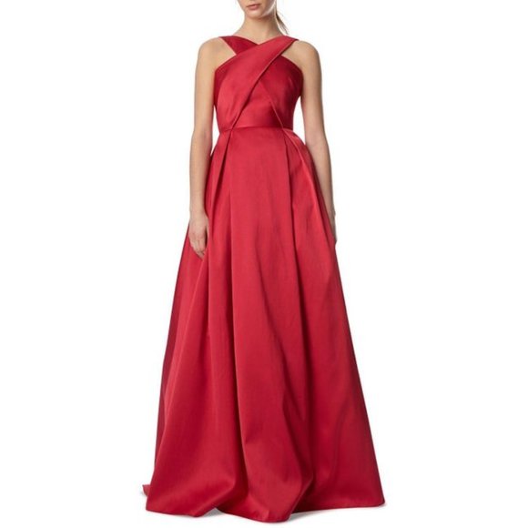 Monique Lhuillier Dresses & Skirts - Monique L'huillier CERISE Halter Ball Gown - Dress